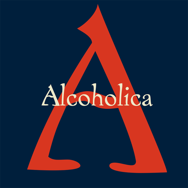 Przykład czcionki Alcoholica Italic